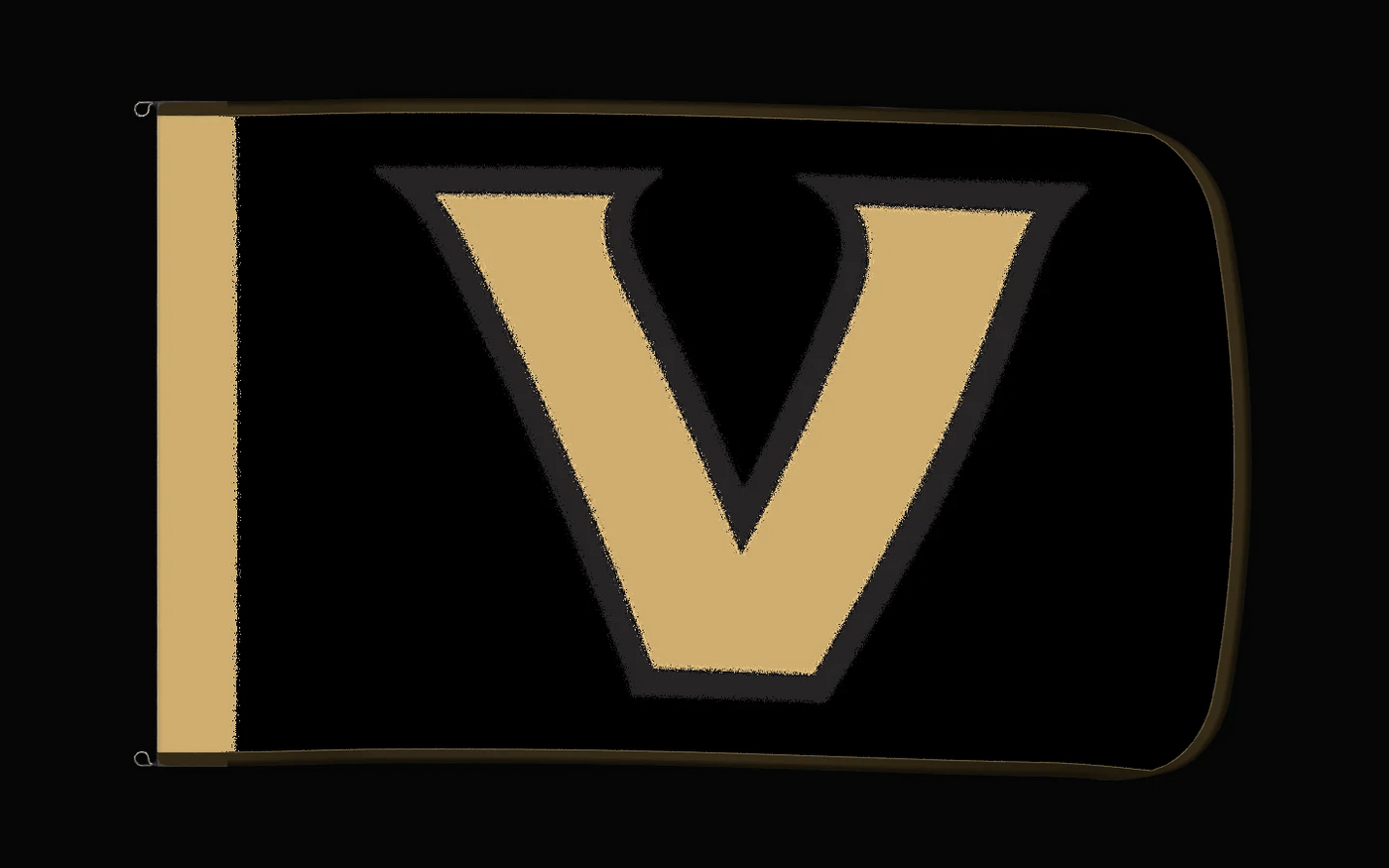 EXO rotating product view — Vanderbilt Commodores Authentic Gameday Flag — controlled catalog turntable