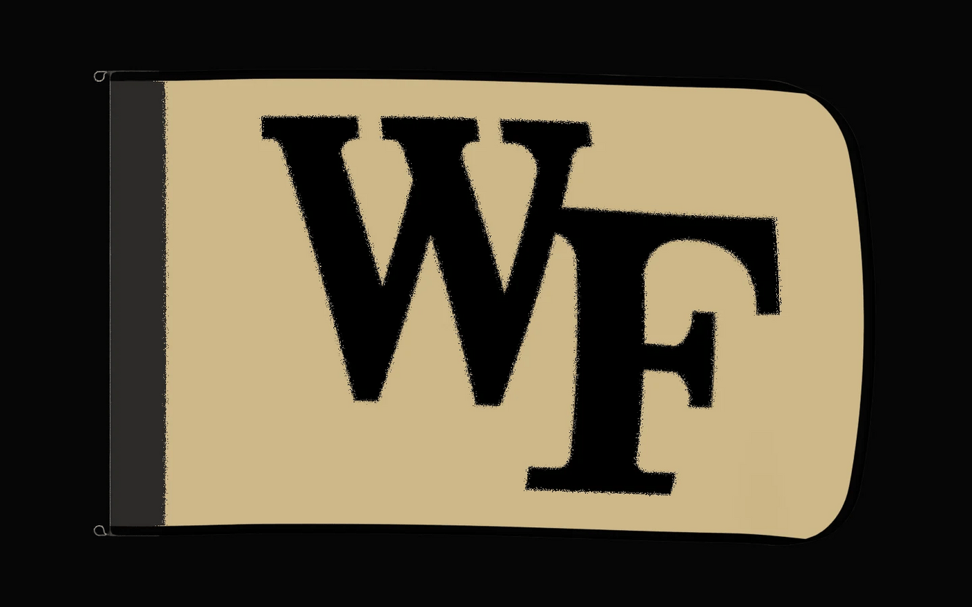 EXO rotating product view — Wake Forest Demon Deacons Authentic Gameday Flag — controlled catalog turntable