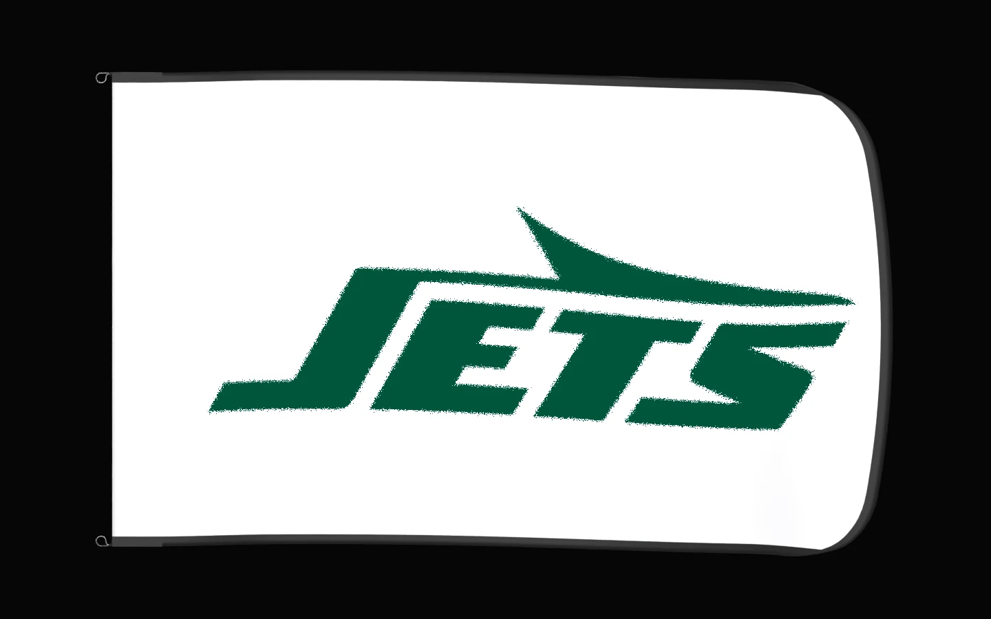 EXO rotating product view — New York Jets Authentic Gameday Flag — controlled catalog turntable