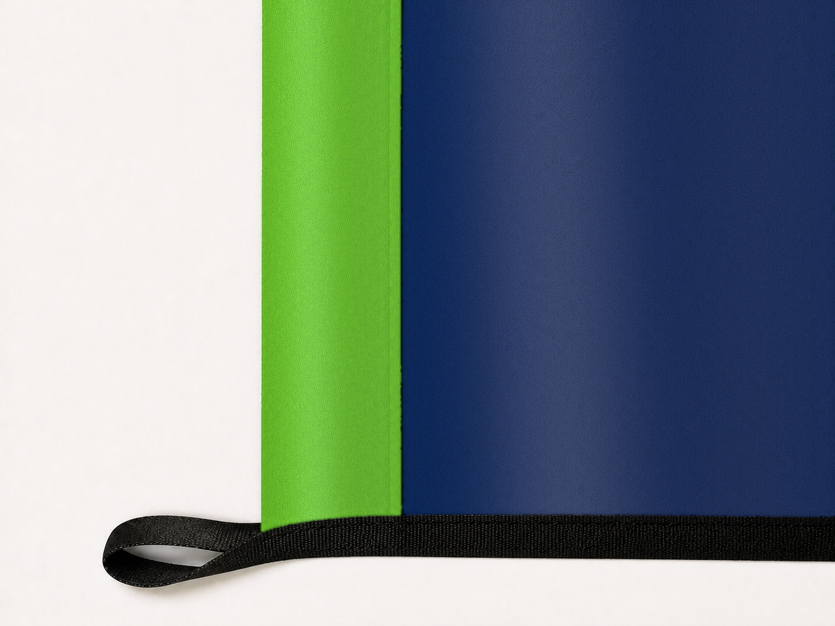Approved Gameday flag underside and personalization detail