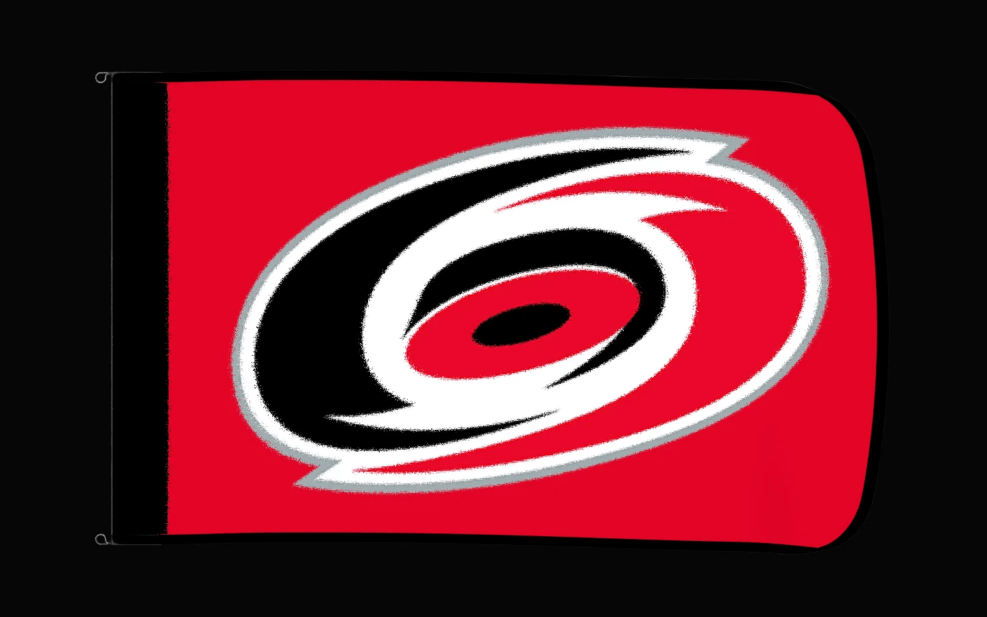 EXO rotating product view — Carolina Hurricanes Authentic Gameday Flag — controlled catalog turntable