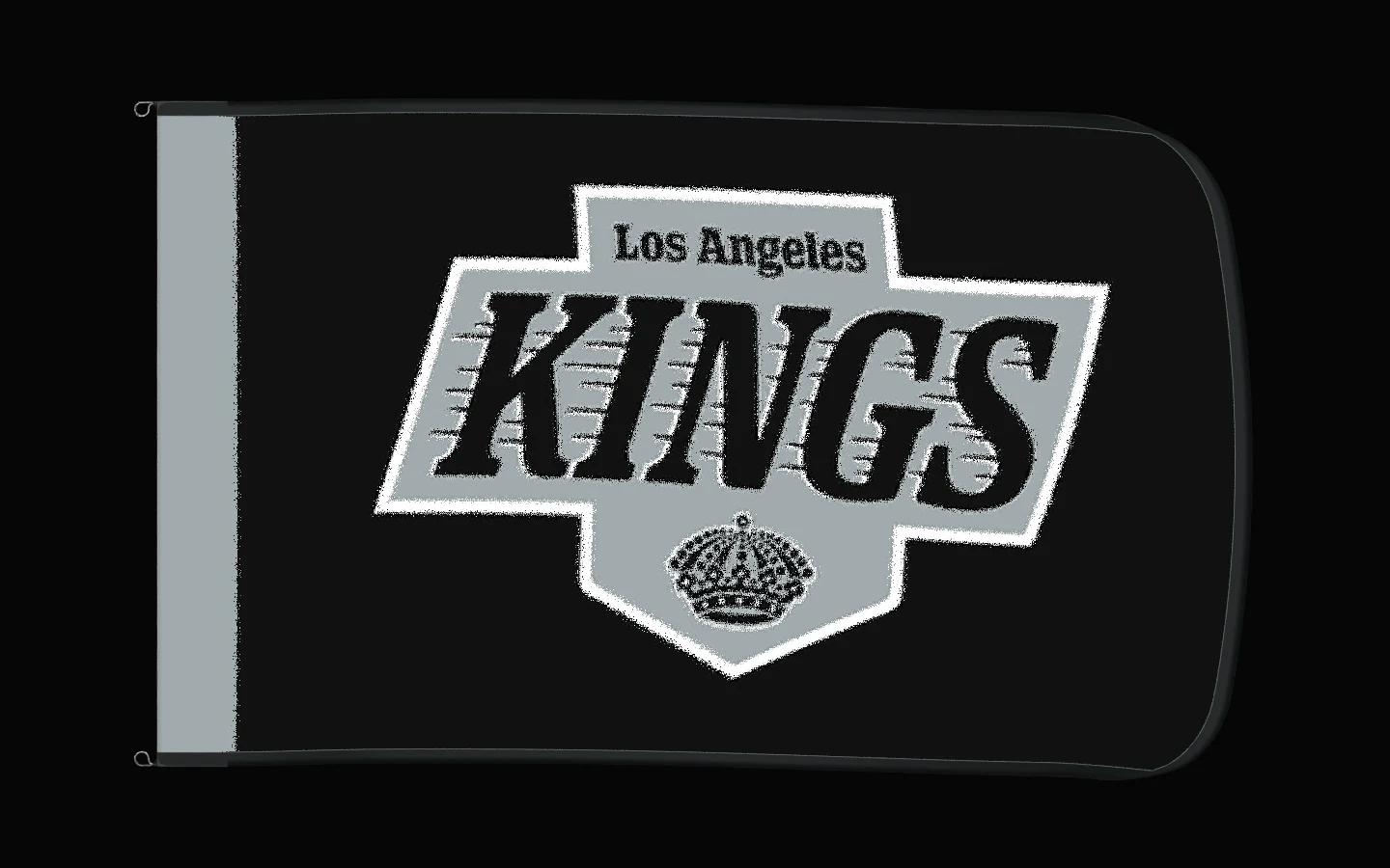 EXO rotating product view — Los Angeles Kings Authentic Gameday Flag — controlled catalog turntable