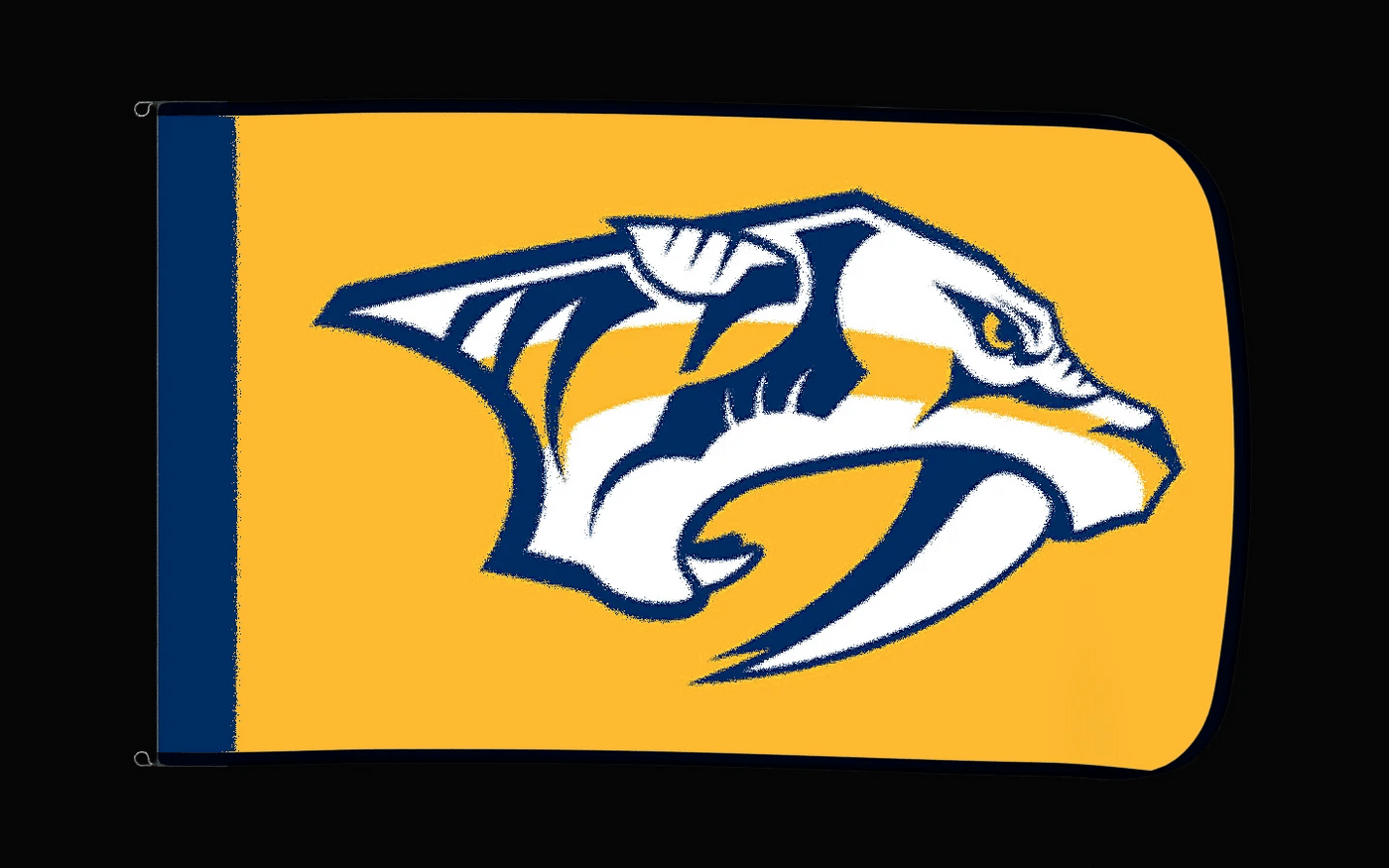 EXO rotating product view — Nashville Predators Authentic Gameday Flag — controlled catalog turntable