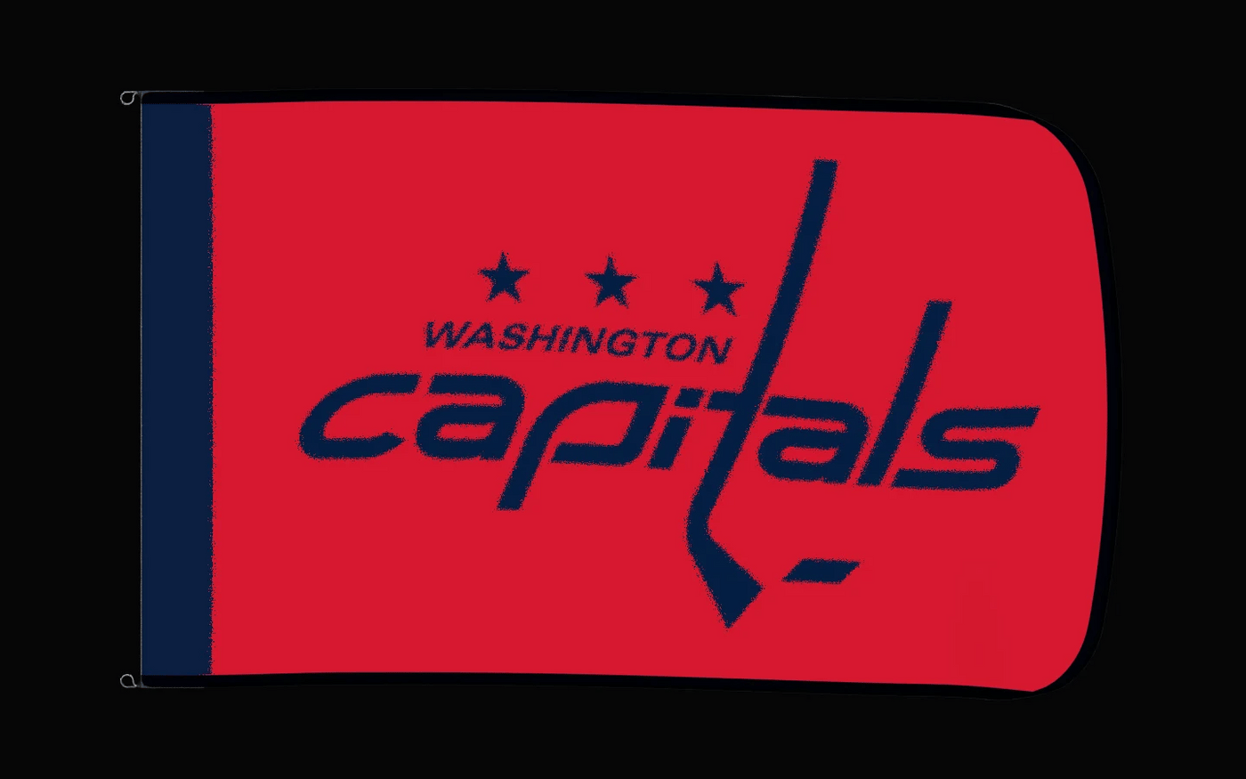 EXO rotating product view — Washington Capitals Authentic Gameday Flag — controlled catalog turntable