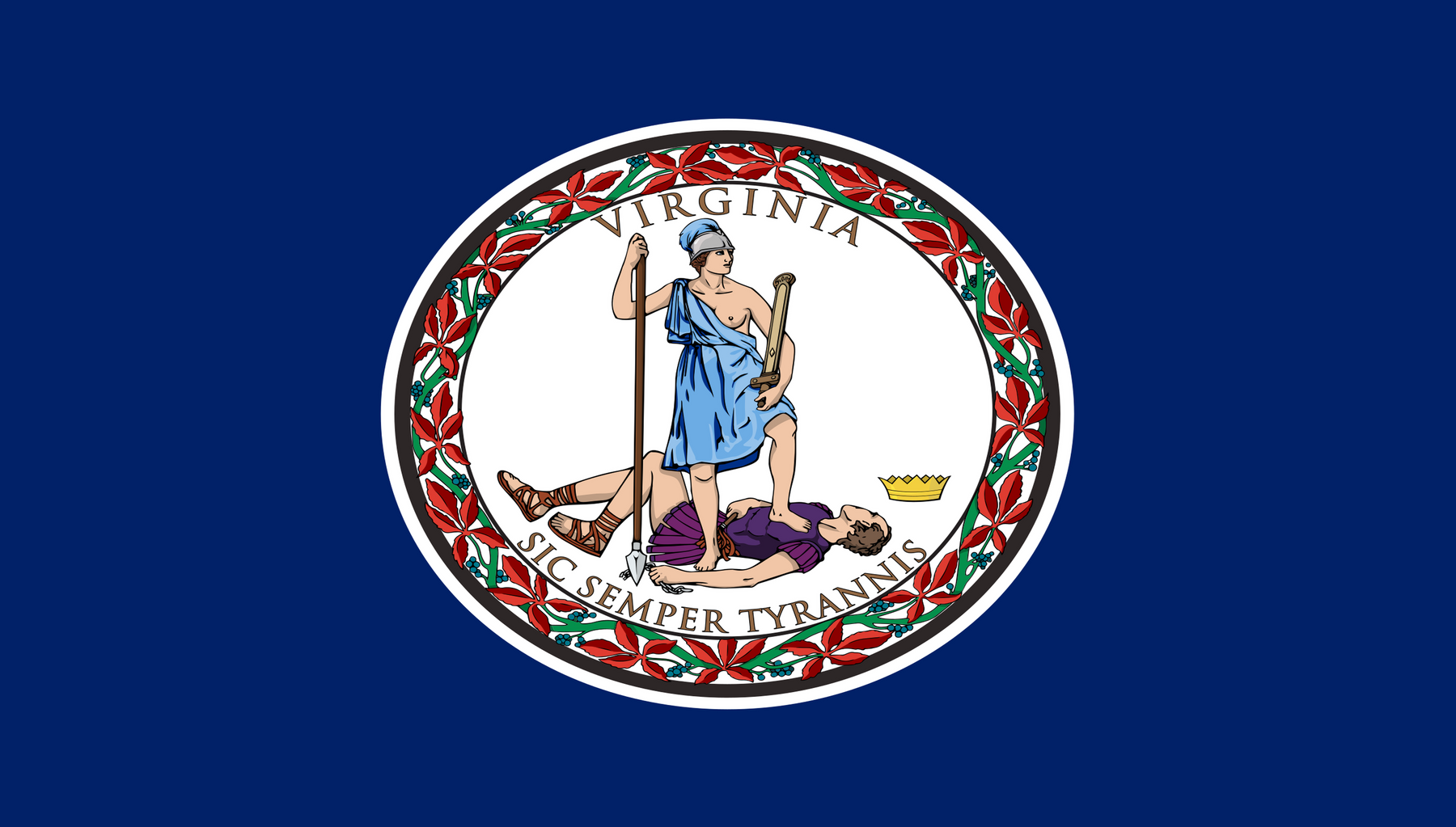 states-and-dc-production-r01/state-virginia | Virginia State Flag | Side A catalog field — source_sha256=f19a7830a3b225292ffcf505a39683ed175016048fb057228b67f109f9d7c0fb