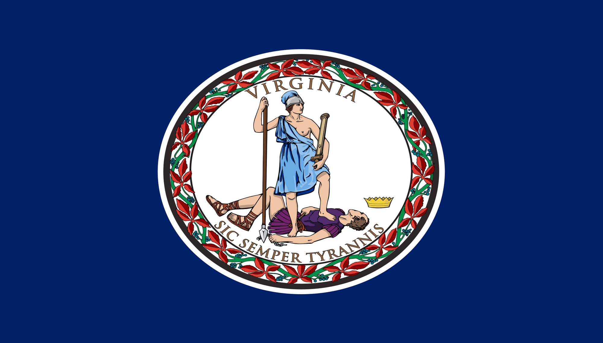states-and-dc-production-r01/state-virginia | Virginia State Flag | Side A catalog field — source_sha256=f19a7830a3b225292ffcf505a39683ed175016048fb057228b67f109f9d7c0fb