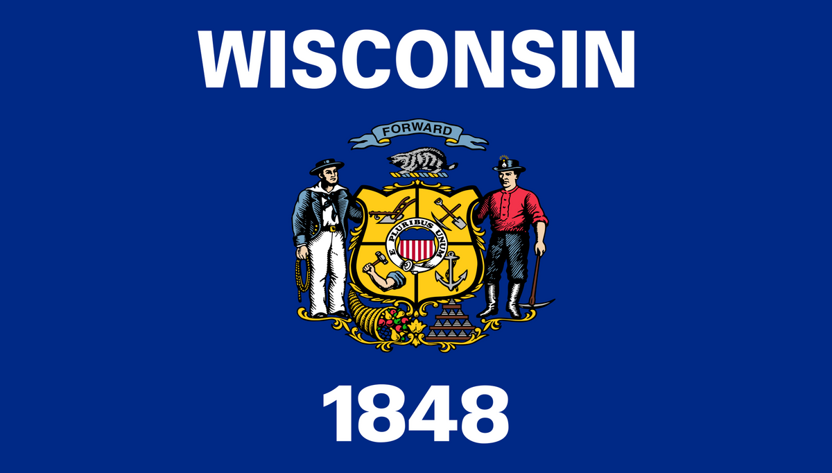 states-and-dc-production-r01/state-wisconsin | Wisconsin State Flag | Side B mirrored catalog field — source_sha256=cceab025d0474fa67c0ea54ec91b097878b00d0ff975f7ccdf1847e41b362a6c