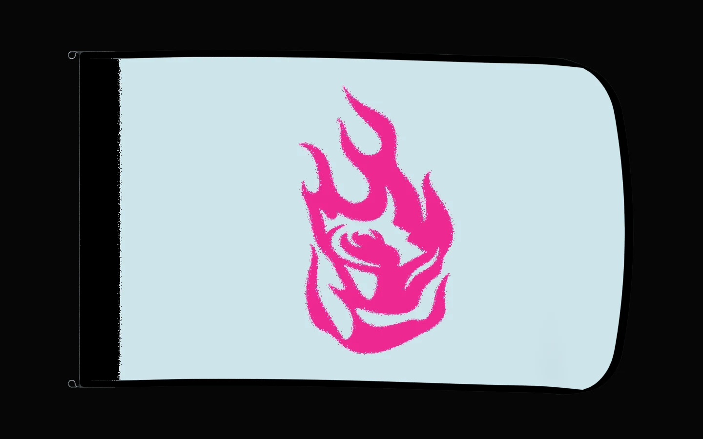 EXO rotating product view — Portland Fire Authentic Gameday Flag — controlled catalog turntable