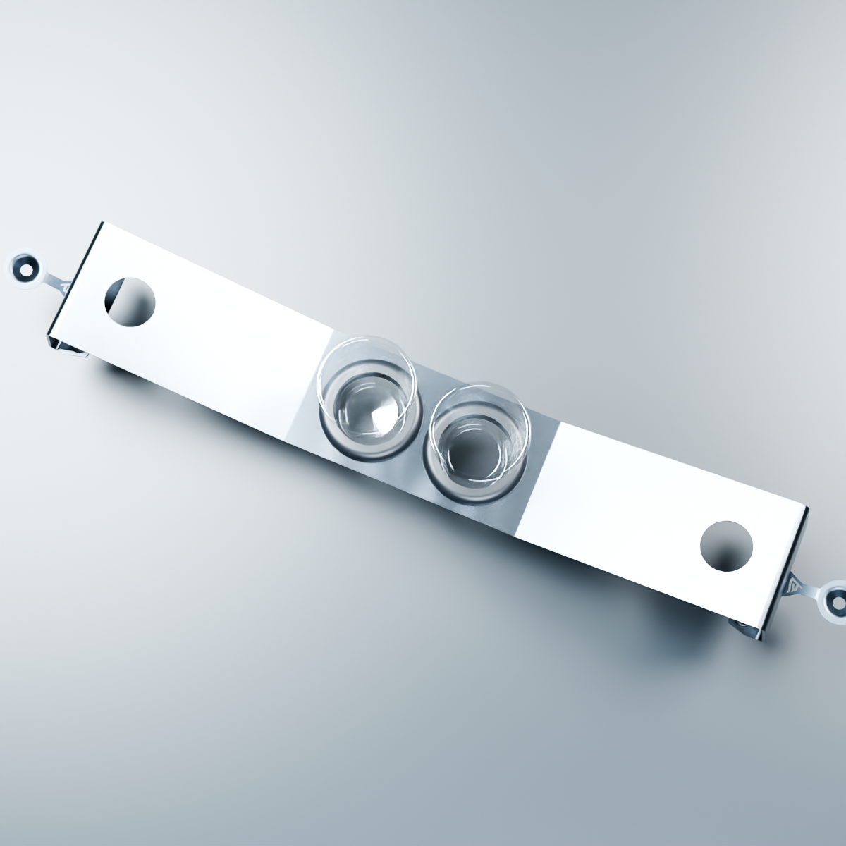 GFPC POP! Cornhole / brushed 304 stainless #4 finish / standard top view / revision B