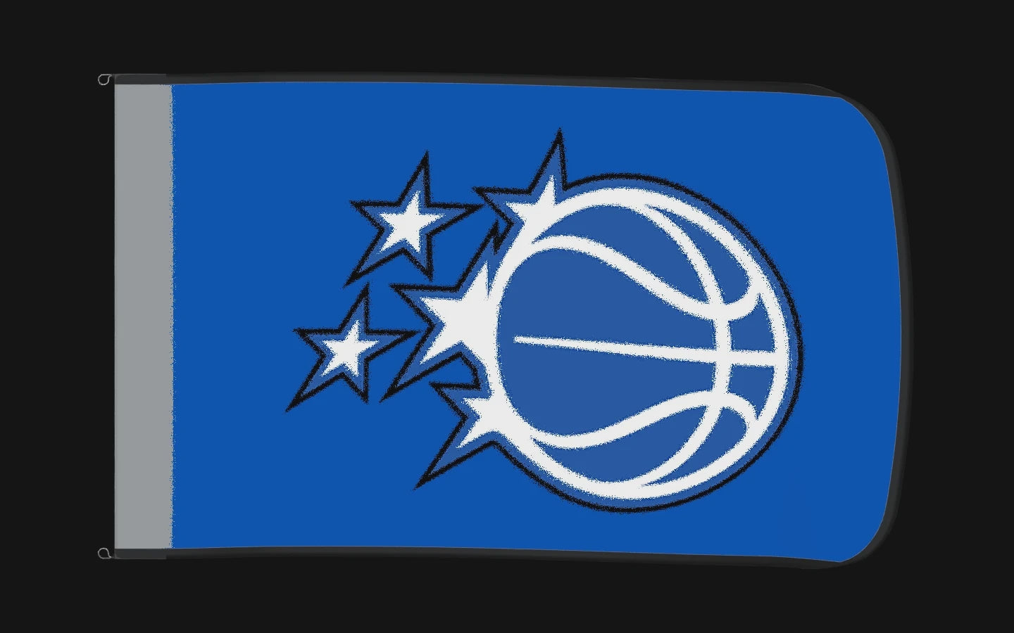 EXO rotating product view — Orlando Magic Authentic Gameday Flag — controlled catalog turntable