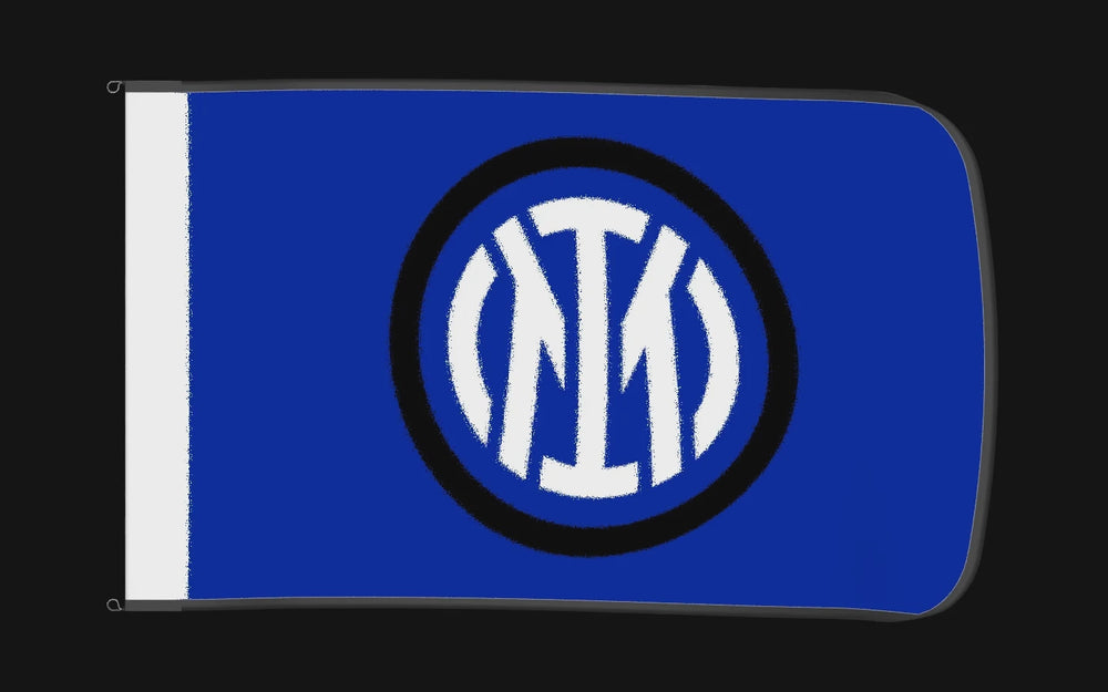 EXO rotating product view — Internazionale Authentic Gameday Flag — controlled catalog turntable