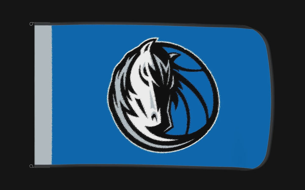 EXO rotating product view — Dallas Mavericks Authentic Gameday Flag — controlled catalog turntable