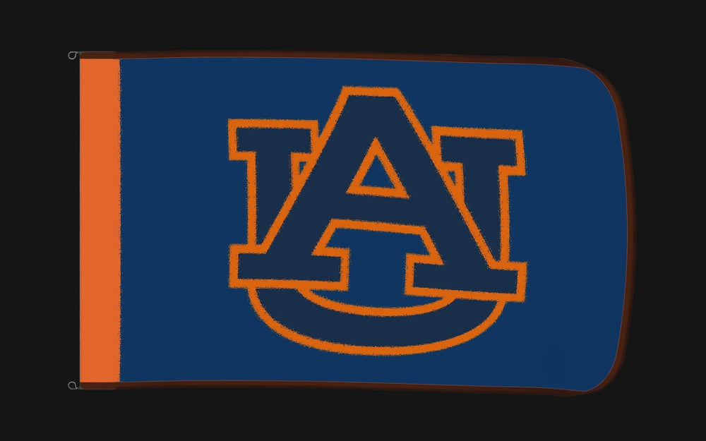 EXO rotating product view — Auburn Tigers Authentic Gameday Flag — controlled catalog turntable