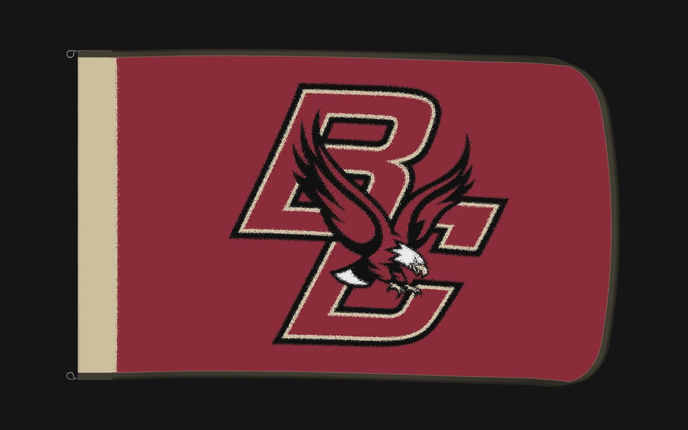 EXO rotating product view — Boston College Eagles Authentic Gameday Flag — controlled catalog turntable