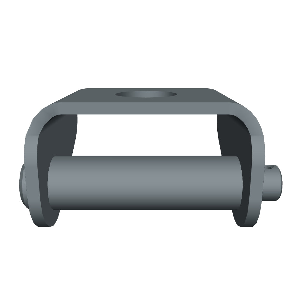 RolyPulley Offset — 1.25 in - interactive isolated RolyPulley model in tumbled polished 304 stainless steel