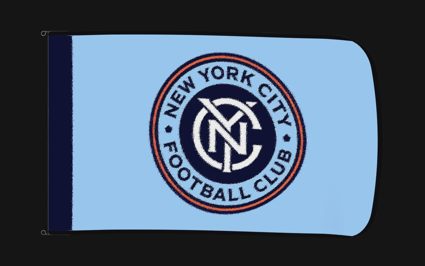 EXO rotating product view — New York City FC Authentic Gameday Flag — controlled catalog turntable