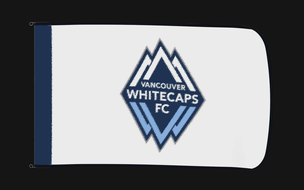 EXO rotating product view — Vancouver Whitecaps Authentic Gameday Flag — controlled catalog turntable