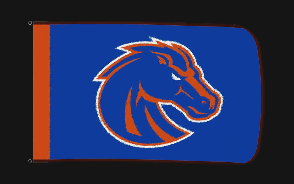 EXO rotating product view — Boise State Broncos Authentic Gameday Flag — controlled catalog turntable