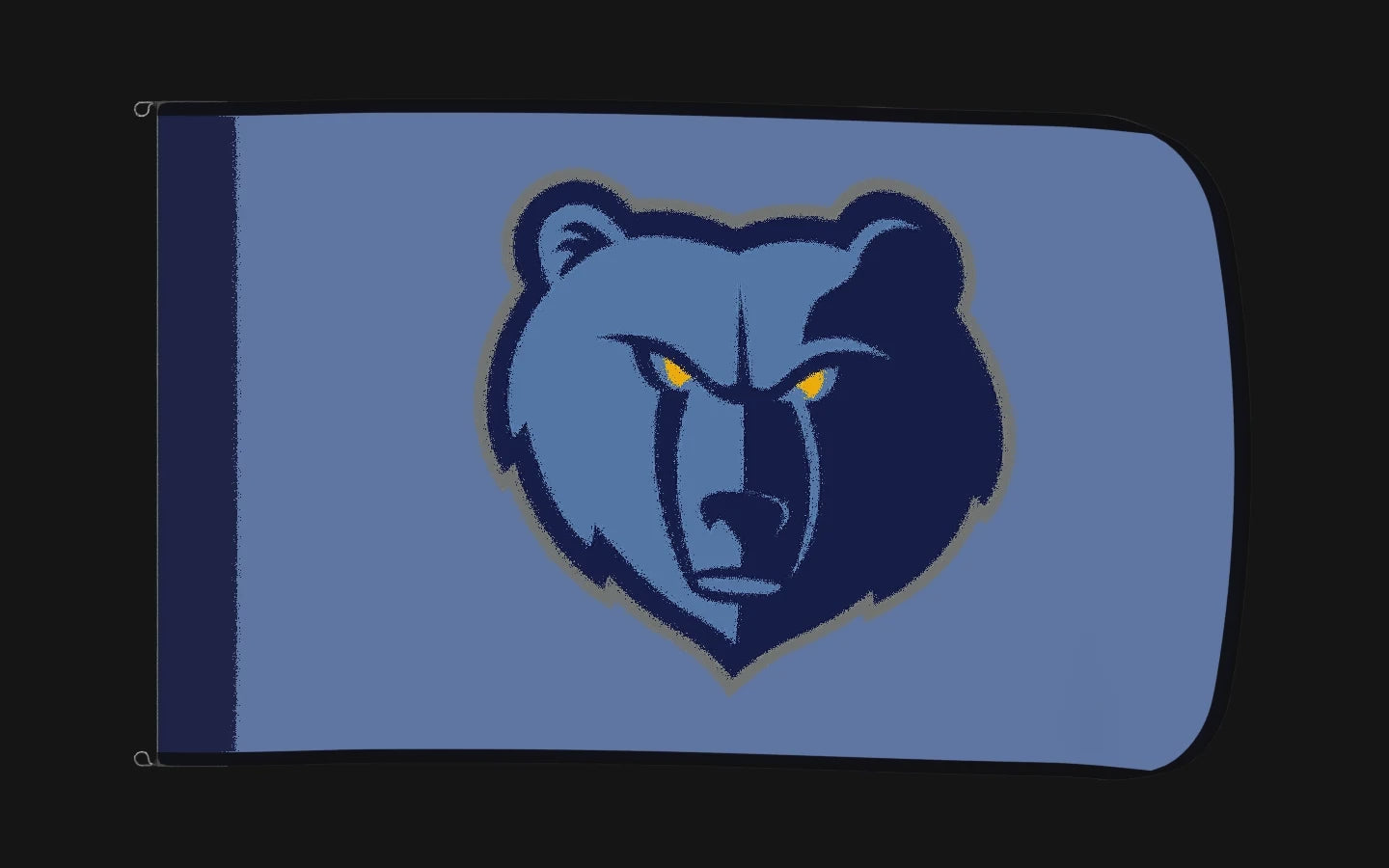 EXO rotating product view — Memphis Grizzlies Authentic Gameday Flag — controlled catalog turntable