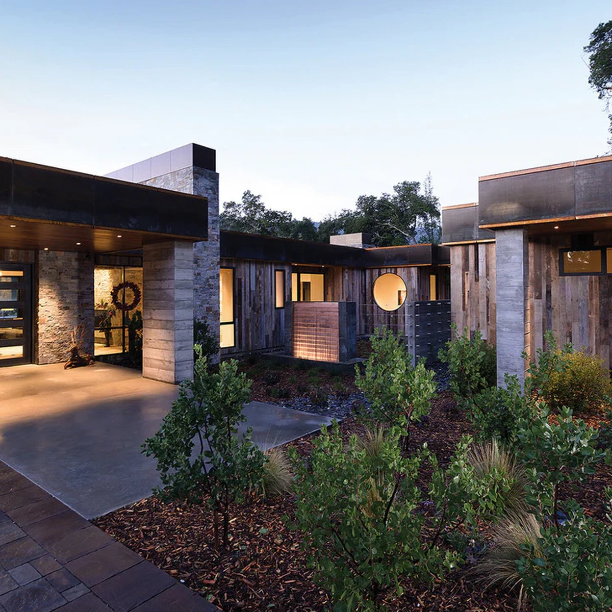 Completed architectural project featuring EXO-built details