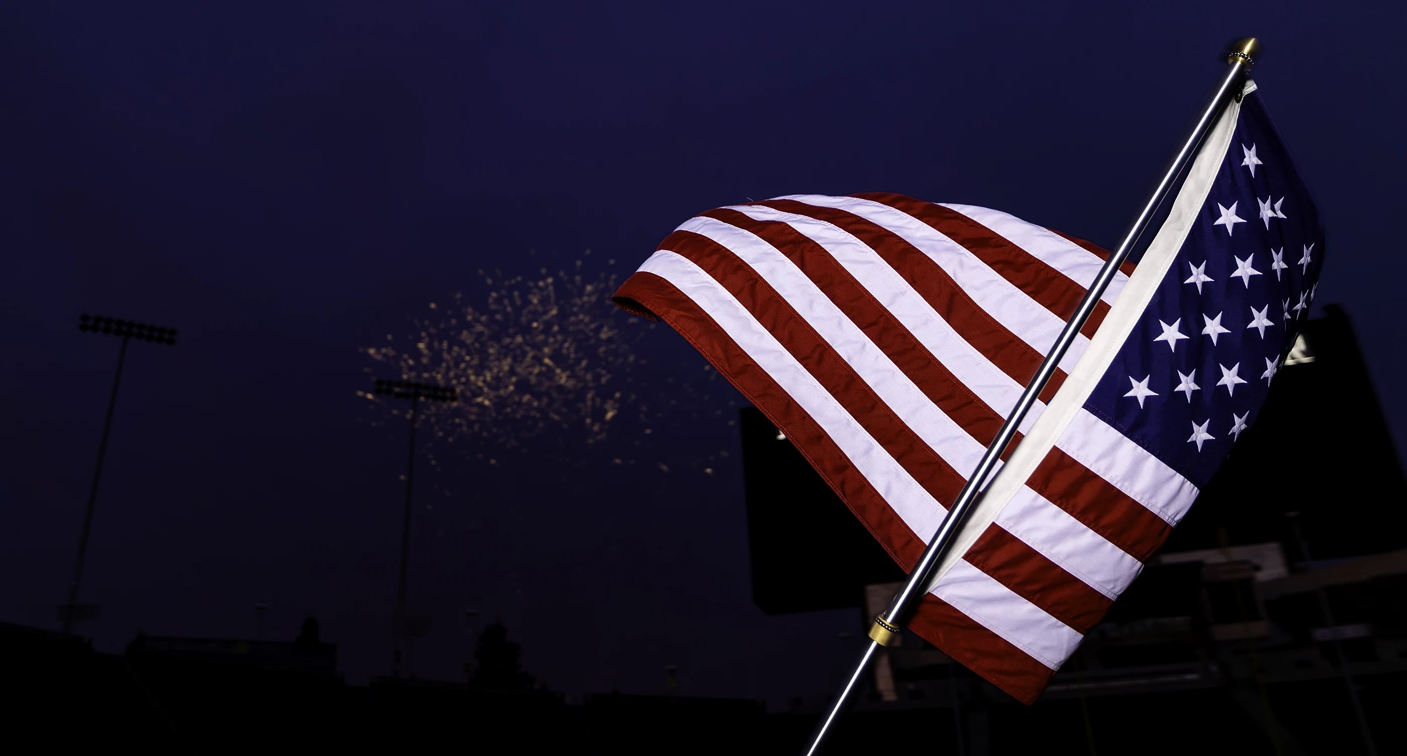 United States flag photographed during the America 250 field session
