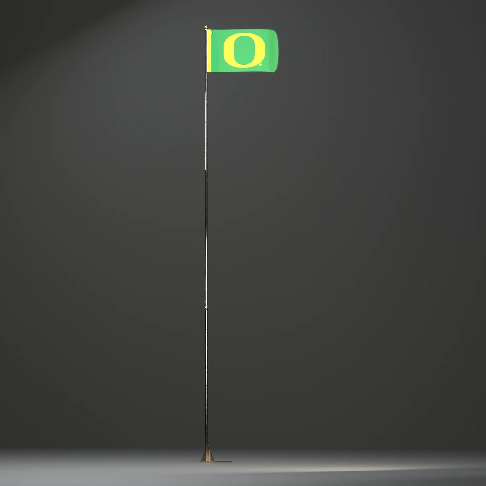 Gameday EXT flagpole deployed with an Oregon 3 by 5 foot Authentic Gameday Flag