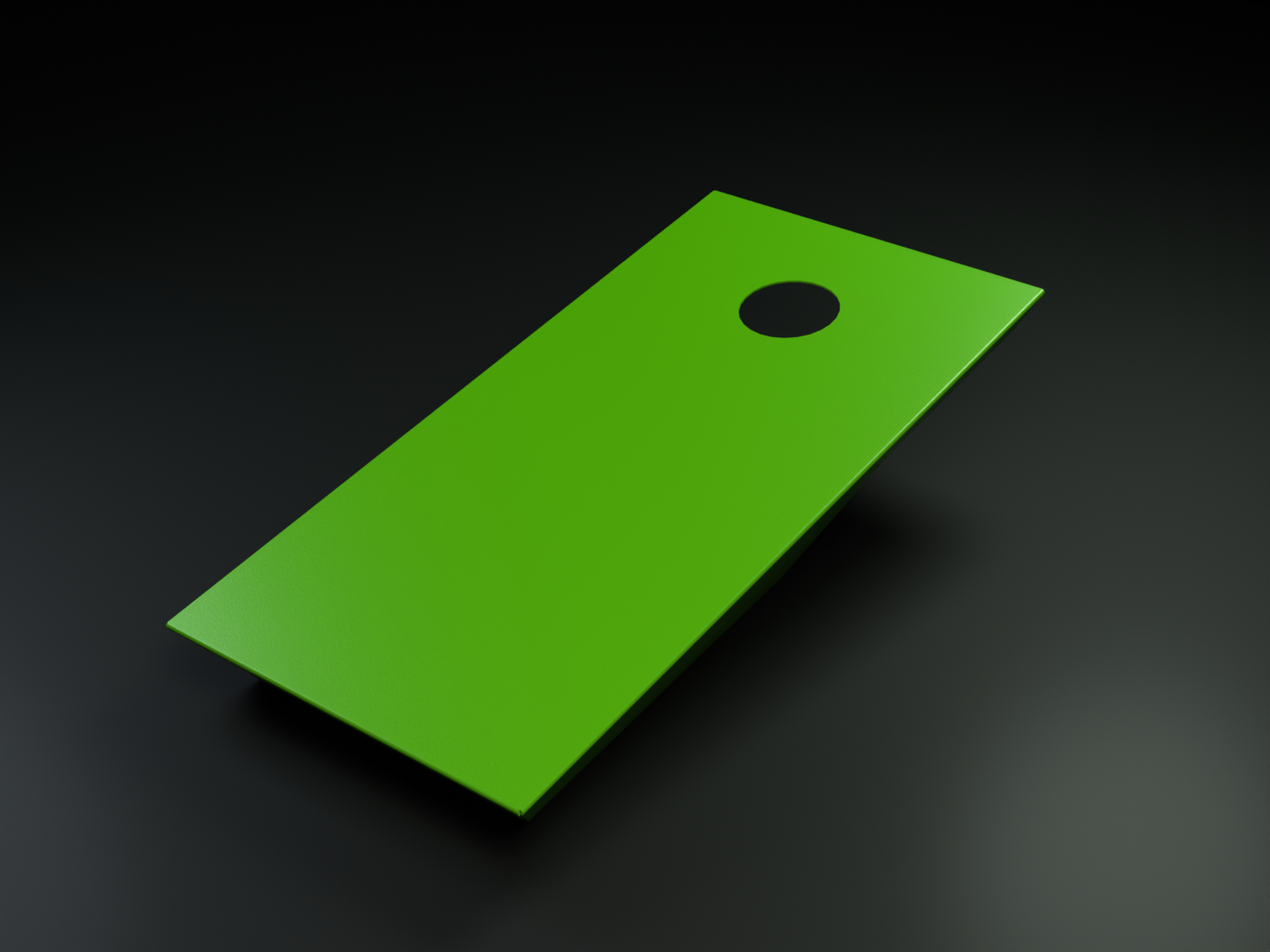 Lean Cornhole Board GFLCB custom-color authored product render