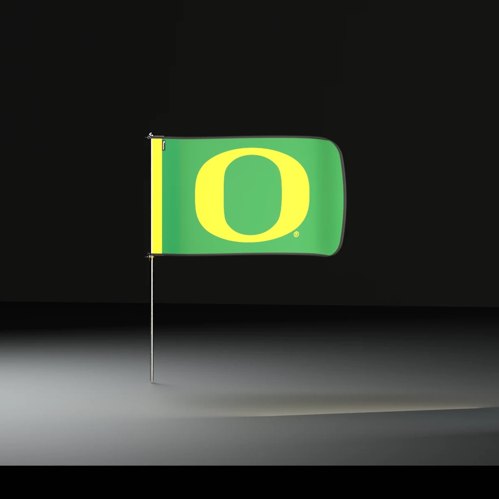Gameday MVP flagpole with an Oregon 3 by 5 foot Authentic Gameday Flag