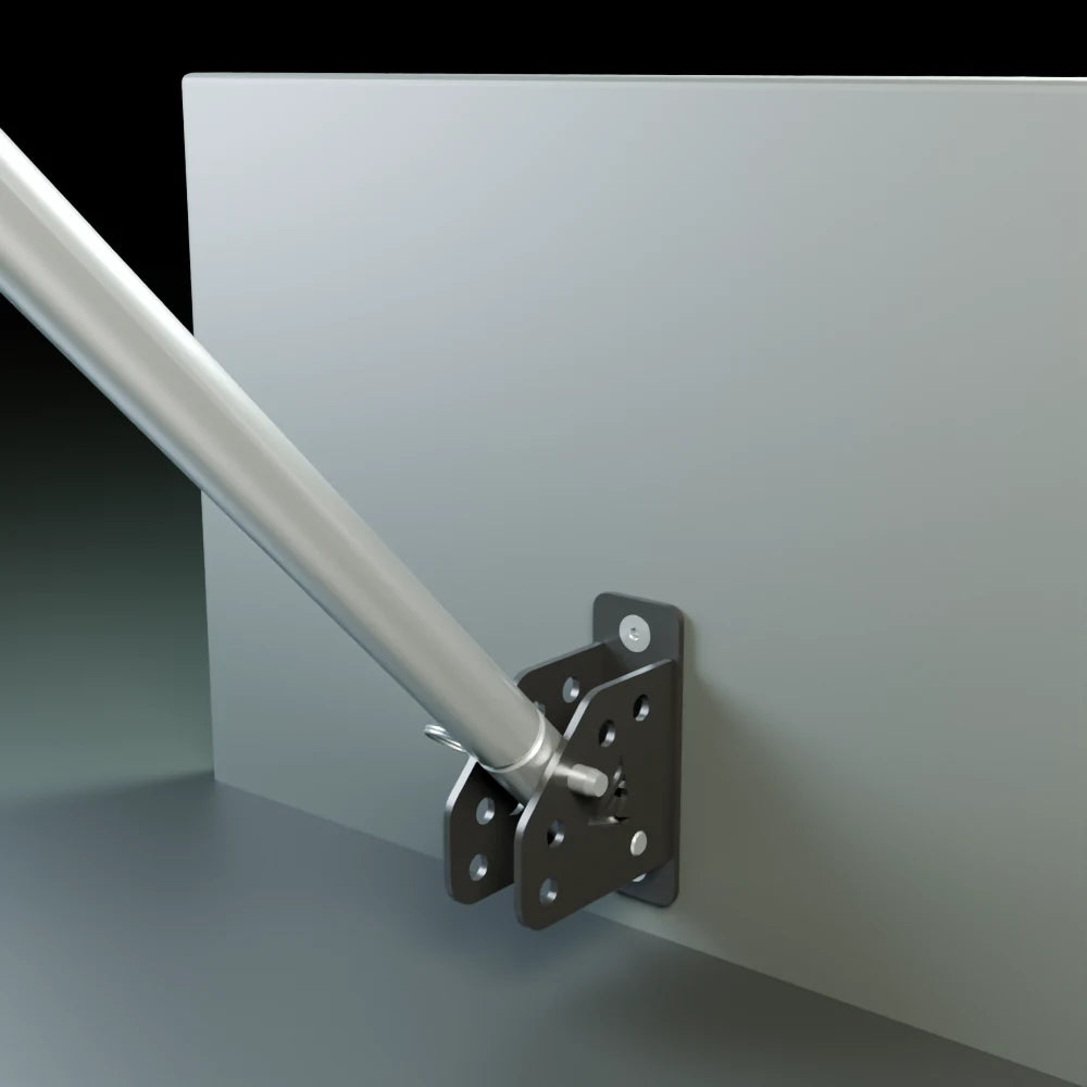 MVP flagpole in the surface mount at the 45 degree indexed position