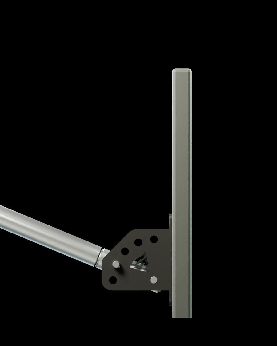 MVP mount side profile at 67.5 degrees